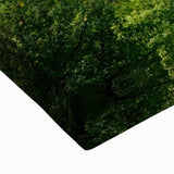 Large art depicting a black and white landscape of Czech Republic on stretched canvas, suitable for bedroom wall decor.