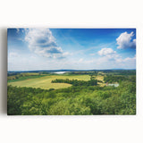 Black and white photo of the Charles Bridge in Prague on stretched canvas, ideal for kitchen wall art or bedroom.