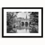Extra large framed abstract print of a colorful European scenery, ideal for living room decor.