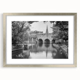 Extra large wall art depicting a textured abstract scene of Bath, England in muted earth tones on a framed canvas.