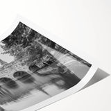 Extra large wall art featuring line art flowers in muted earth tones on a rolled canvas, ideal for large living room decor.