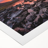 Art deco poster featuring a serene Cumbria landscape in soft earth tones on rolled canvas, suitable for dining room decor.