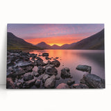 Black and white photograph of Cumbria landscape on large stretched canvas, ideal for kitchen wall art.