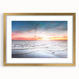 Abstract art print of a European scenery in Estonia, featuring muted earth tones on a framed canvas.