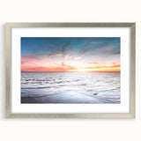 Extra large abstract art print featuring textured scenery of Estonia in muted earth tones on a framed canvas.