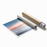 Extra large rolled print of a floral art scene in muted earth tones, suitable for classy bathroom or large living room decor.