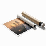 Extra large rolled print of a serene Finnish landscape with lush greenery and calm waters.