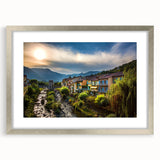 Extra large wall art featuring an abstract depiction of the French Alps in textured silver, ideal for living room decor.