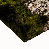 Black and white landscape art painting of the French Alps on stretched canvas, ideal for bedroom wall decor.