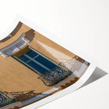 Extra large rolled print featuring line art flowers in subtle earth tones, ideal for large living room wall art.