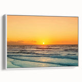 Vintage poster art of a scenic Crete landscape, with vibrant colors on a framed canvas, ideal for living room decor.