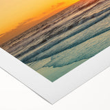 Art deco poster of Crete scenery in muted earth tones on rolled canvas, suitable for dining room wall art.