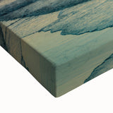 Black and white large art canvas featuring a landscape painting of Crete, Greece, ideal for bedroom wall decor.