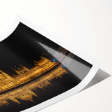 Extra large wall art depicting line art flowers in muted tones on a rolled print, suitable for large living room decor.