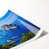 Extra large wall art featuring line art flowers in neutral shades, printed on rolled canvas.