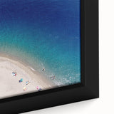 Black wall art featuring a textured Sicilian landscape in vibrant colors on a framed canvas, ideal for living room decor.