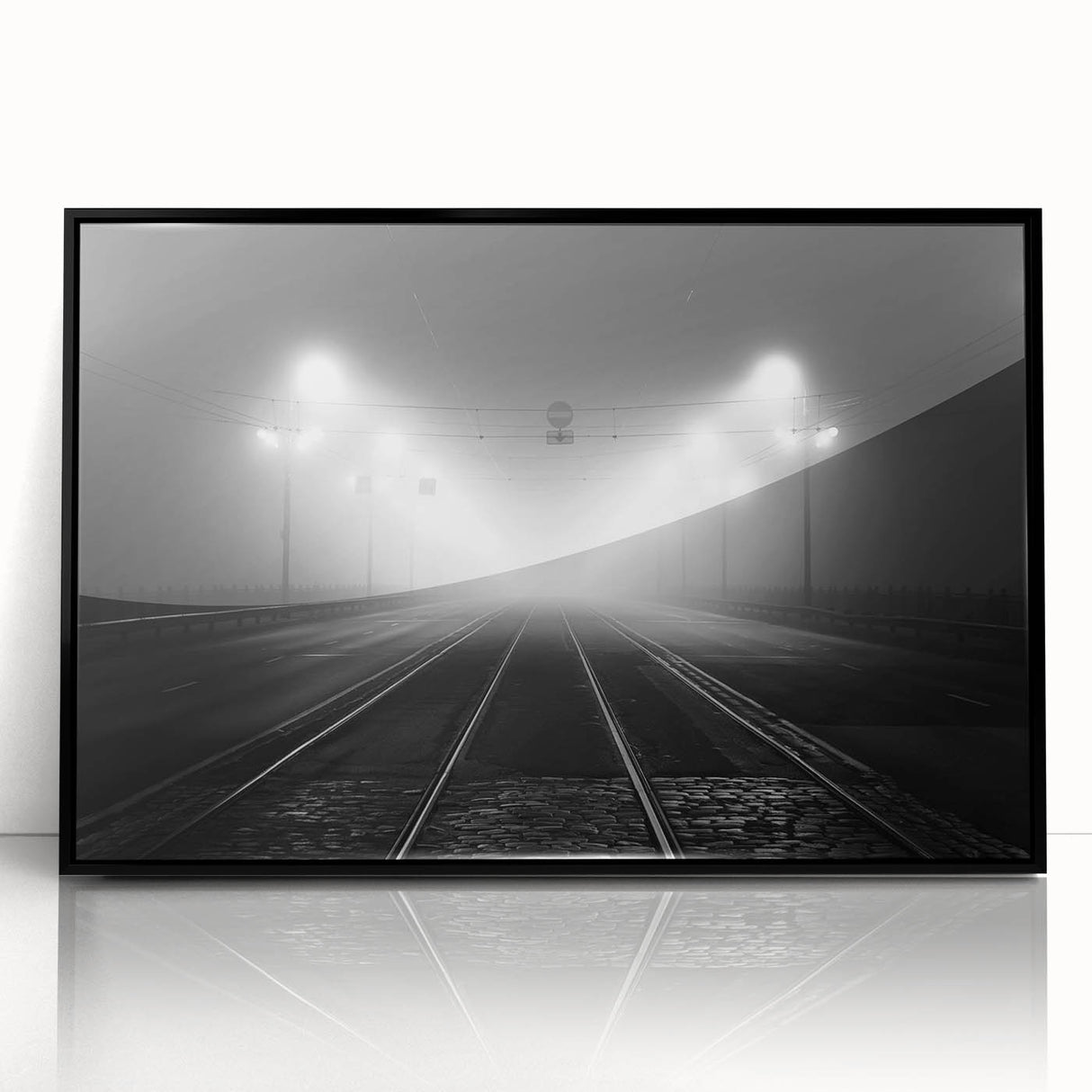 Large abstract wall art depicting a European scenery in Latvia, using muted earth tones on a framed acrylic.
