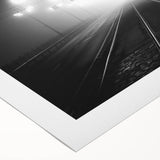 Art deco poster of a European scenery in Latvia, featuring muted earth tones on rolled canvas.