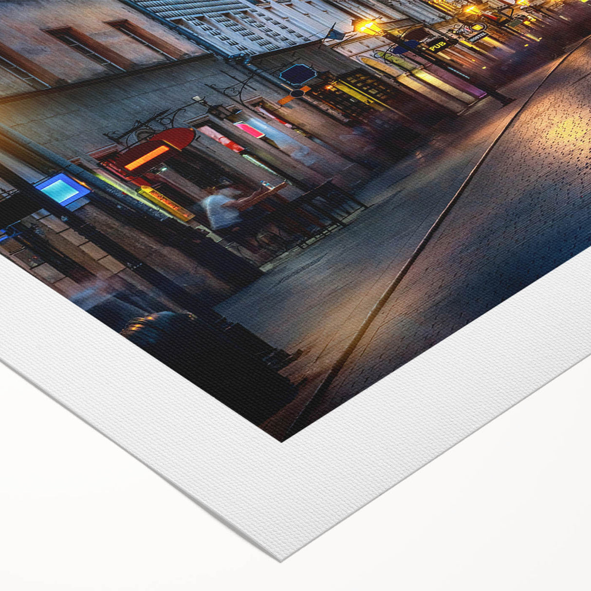 Art deco poster featuring a serene Polish landscape in muted earth tones, printed on rolled canvas.