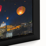 Black wall art featuring a textured view of Porto, Portugal in vibrant colors on a large framed canvas.