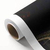 Art Deco style poster of Porto scenery on rolled canvas, ideal for nursery wall art or dining room.