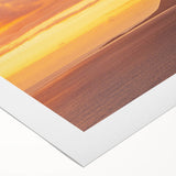 Art deco poster of a European scenery in muted earth tones on rolled canvas, suitable for dining room wall art.