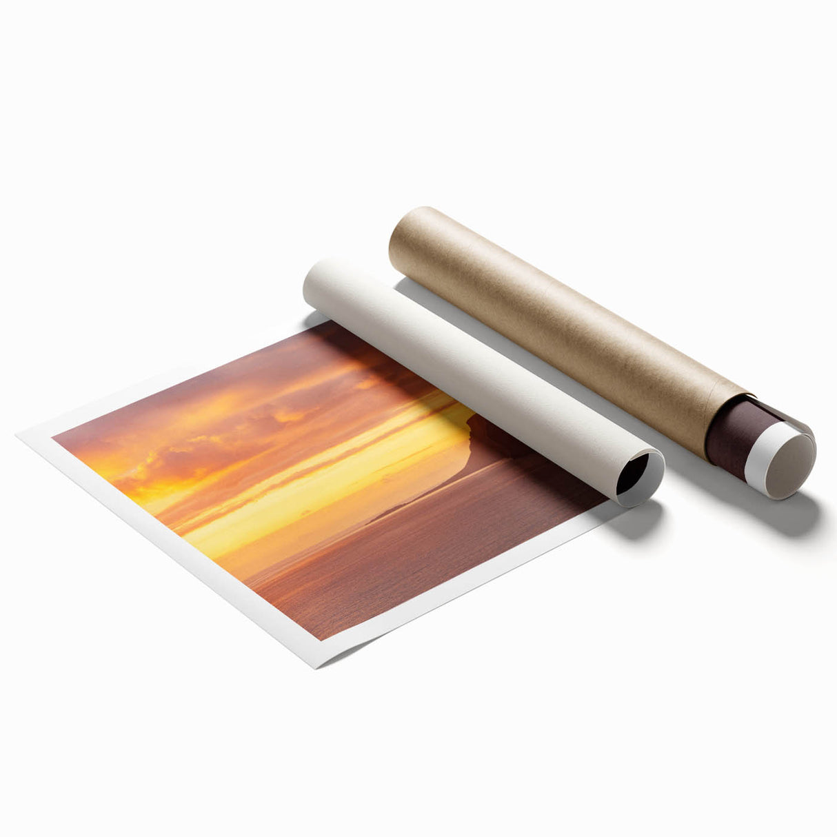 Extra large rolled print of a floral scene in pastel shades, ideal for classy bathroom or large living room wall art.