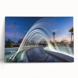 Black and white photograph of Valencia on stretched canvas, ideal for kitchen wall art or bedroom decor.