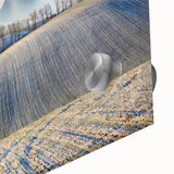 Large abstract wall art featuring mid-century modernist design in muted earth tones on acrylic glass.