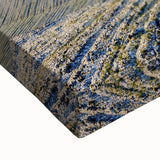 Black and white landscape art painting of a serene Ukrainian scenery on large stretched canvas, suitable for bedroom decor.