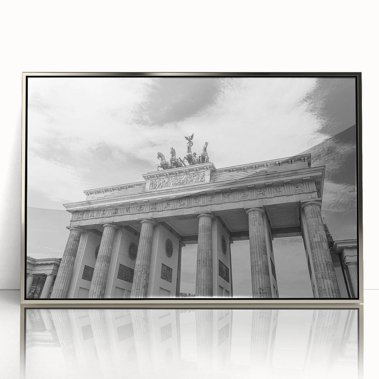 Mid-century modernist art depicting the Vatican in muted earth tones on a framed acrylic panel.