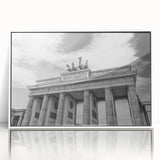 Acrylic print of the Vatican scenery in muted earth tones, framed in white, suitable for modern art wall decor.