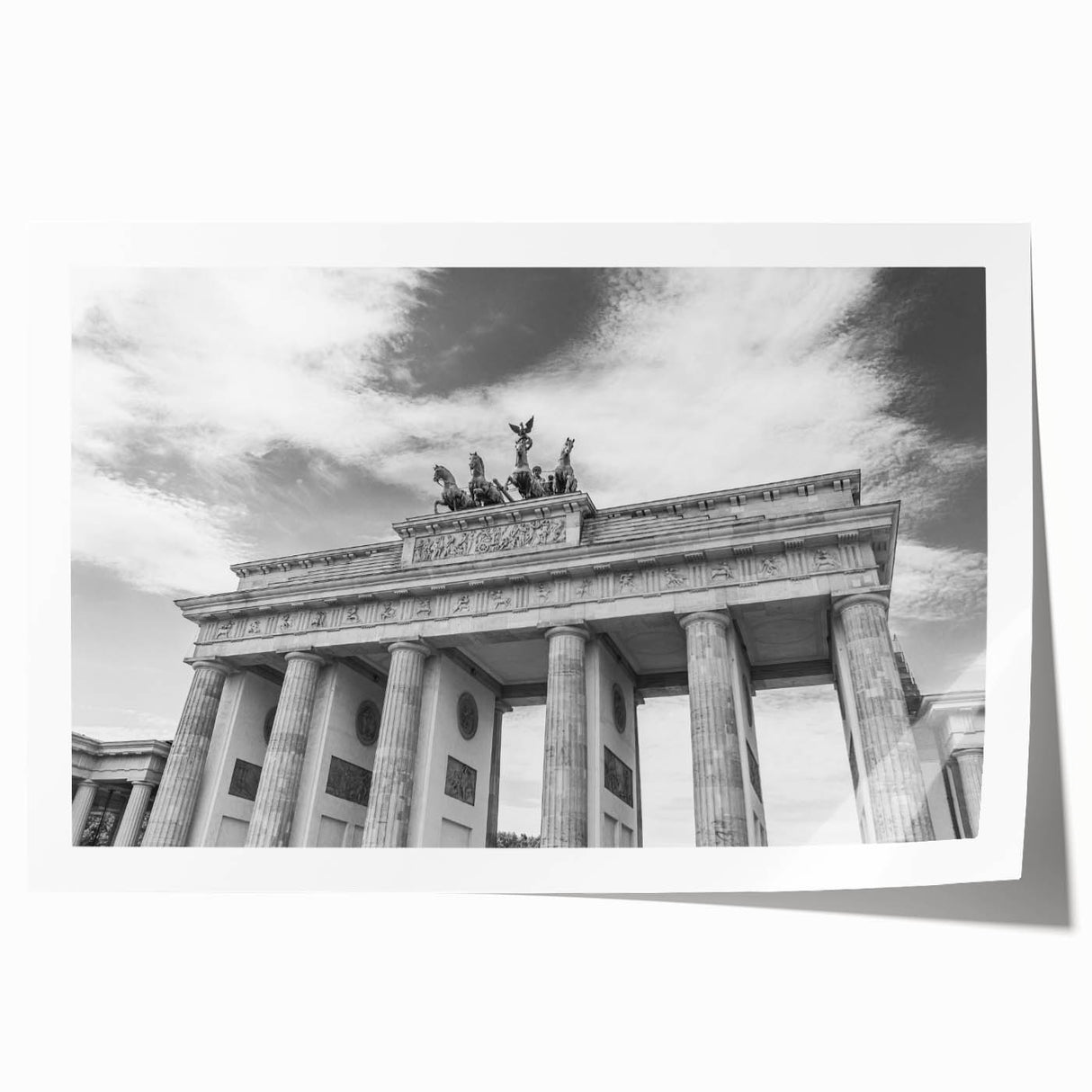 Rolled print of the Vatican scenery in muted earth tones, ideal for art wall dining room.