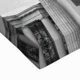 Black and white landscape art painting of the Vatican on stretched canvas, suitable for bedroom wall decor.