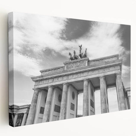 Side view of a stretched canvas depicting the Vatican scenery in muted earth tones, suitable as kitchen wall art.