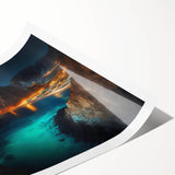 Extra large wall art featuring line art flowers in muted tones on a rolled canvas, suitable for large living room decor.