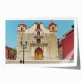 Extra large rolled print of Oaxaca, Mexico scenery with vibrant floral elements, ideal for art wall dining room.