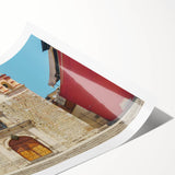 Extra large rolled print featuring line art flowers in muted earth tones, ideal for large living room wall decor.