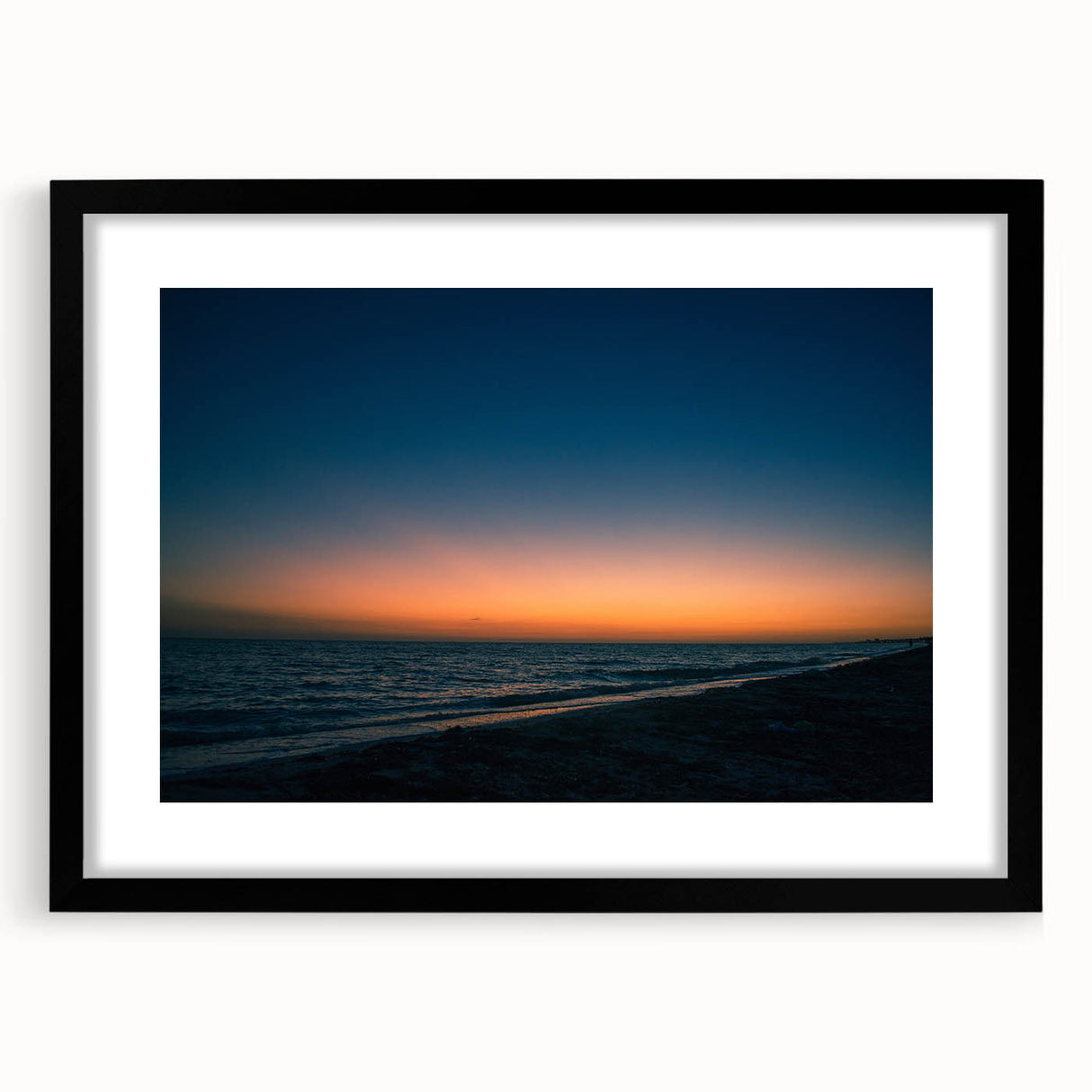 Extra large framed abstract art print of a colorful, textured Yucatan scenery, ideal for living room decor.