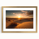 Extra large abstract art print of Dubai skyline in textured gold tones on a framed canvas, ideal for living room decor.