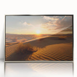 Mid-century modernist art depicting Dubai skyline in silver and gray tones on framed acrylic.