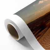 Art Deco style poster of Dubai skyline in pastel shades on rolled canvas, ideal for nursery wall art.