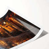 Extra large wall art featuring line art flowers in neutral tones, printed on rolled canvas.