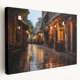 Panoramic view of Jordan's desert landscape on a large stretched canvas, featuring earthy tones, ideal for kitchen wall art.