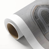 Art Deco style poster of a Middle Eastern landscape in muted earth tones on rolled canvas.