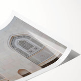 Extra large wall art featuring line art flowers in muted earth tones on a rolled canvas, ideal for large living room decor.