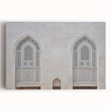 Black and white photograph on canvas of a Middle Eastern landscape, ideal for kitchen wall art.