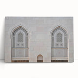 Black and white photo of Oman scenery on large stretched canvas, ideal for kitchen wall art or bedroom ambiance.