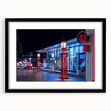 Abstract art print of Auckland skyline with vibrant, colorful textures on a large framed canvas, ideal for living room decor.