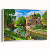 Vintage poster art of Canterbury, New Zealand landscape in vibrant colors on a large framed canvas, ideal for living room.